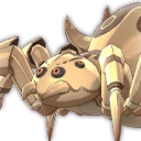 極彩色の働き蜘蛛