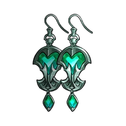 命の水晶の耳飾り