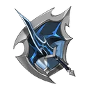 黒炎の翼の剣盾