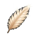 柔らかい巨鳥の羽根