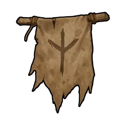 擦り切れたウォーカーの旗