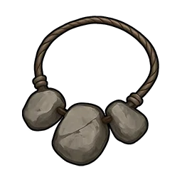 粗削りの骨のネックレス