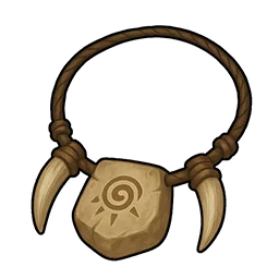 素朴な骨のネックレス