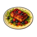 Steak with Refreshing Berry Sauce