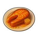 Honey-Glazed Fish Steak