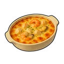 Seafood and Cheese Gratin