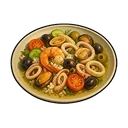 Oil and Seafood Salad